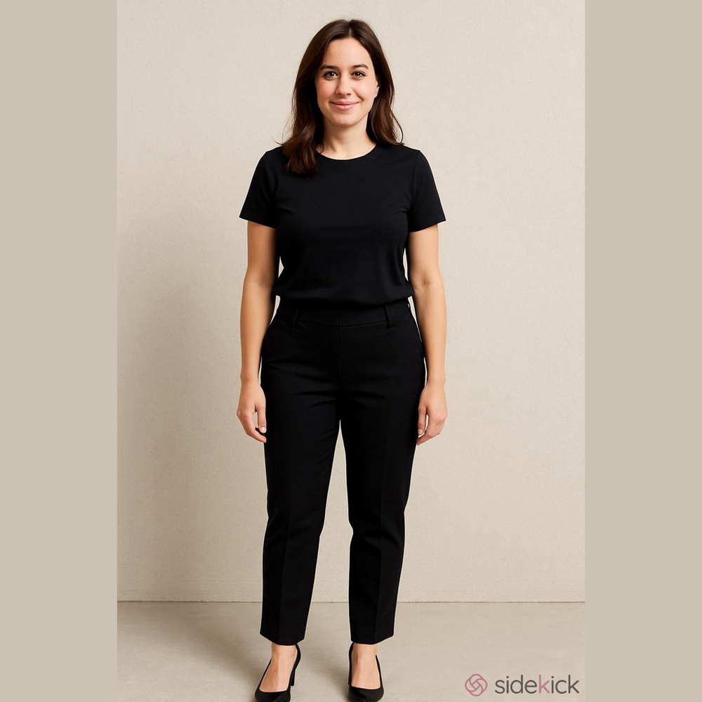 Women's J.Crew Martie Black Ankle & Cropped Pants Size 8